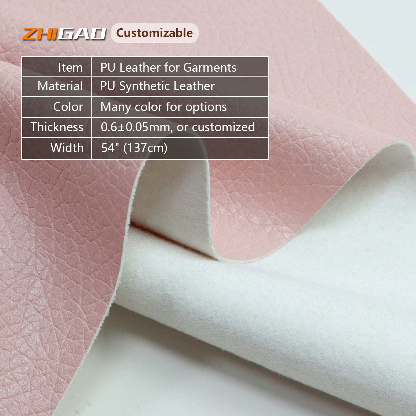 Synthetisches PU-Leder für Kleidung