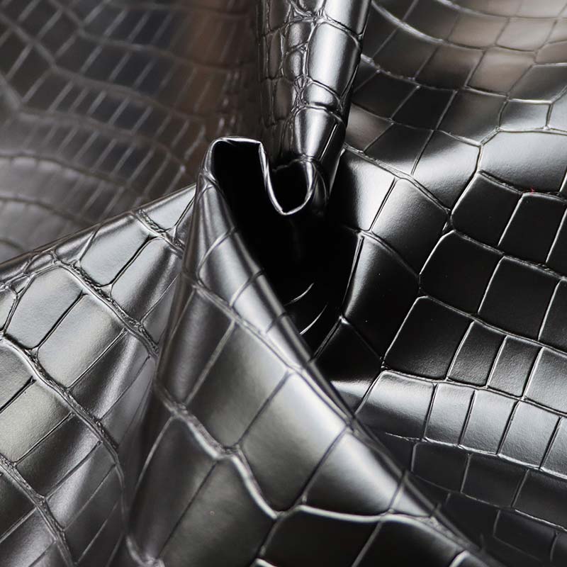 Dekorationsstoff aus künstlichem PVC-Kunstleder mit Krokodilprägung