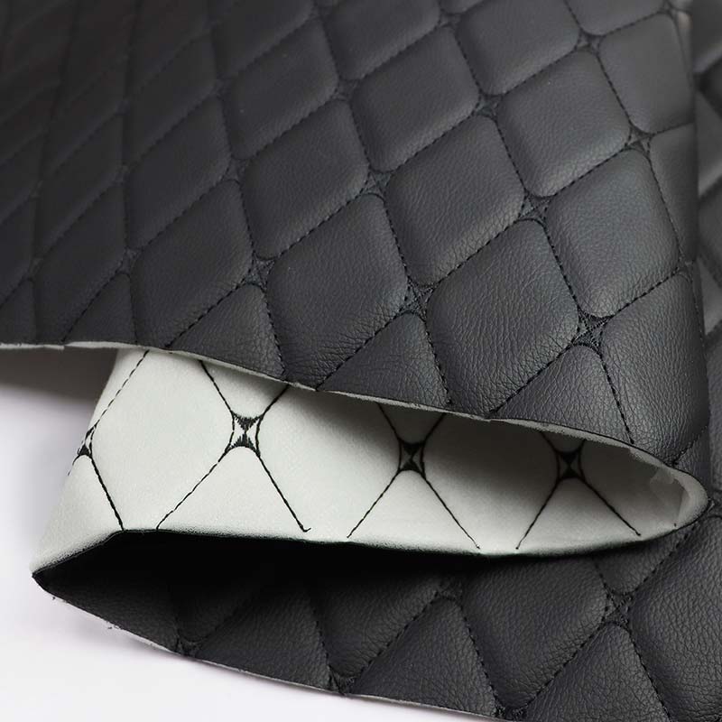 Stickerei-Verbundschaum-PVC-Leder-Autositzbezugsstoff