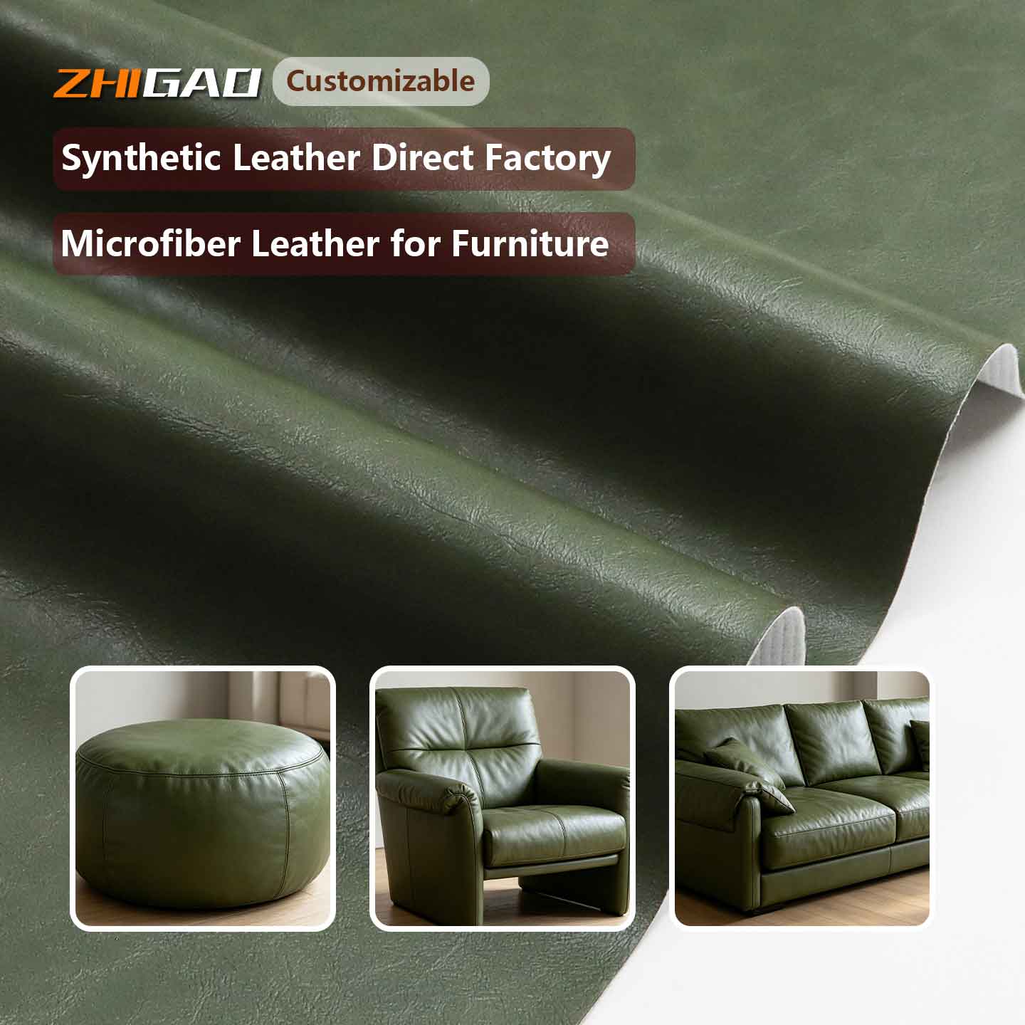 Premium-Mikrofaserleder für Möbel