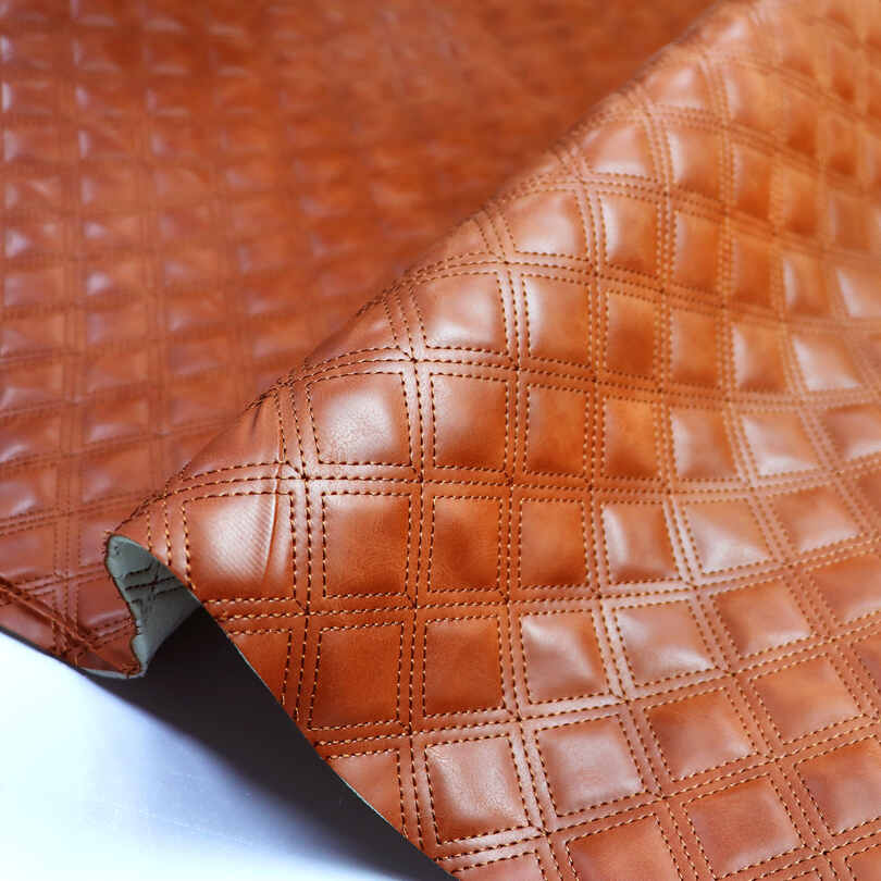 Schaumstoff mit Schaumstoff, künstlich gesteppt, für Autos, PVC-Leder