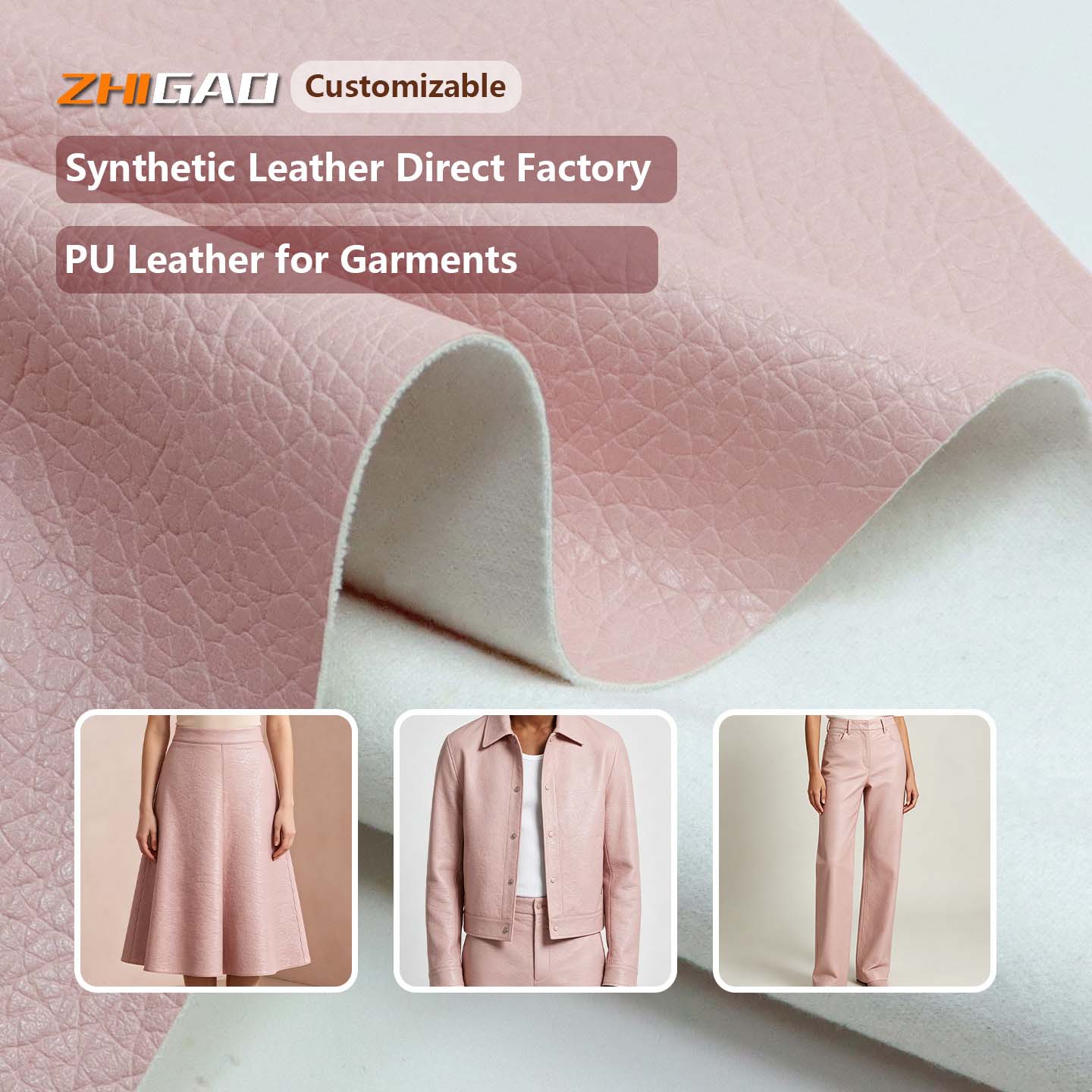 Synthetisches PU-Leder für Kleidung Synthetisches PU-Leder für Kleidung