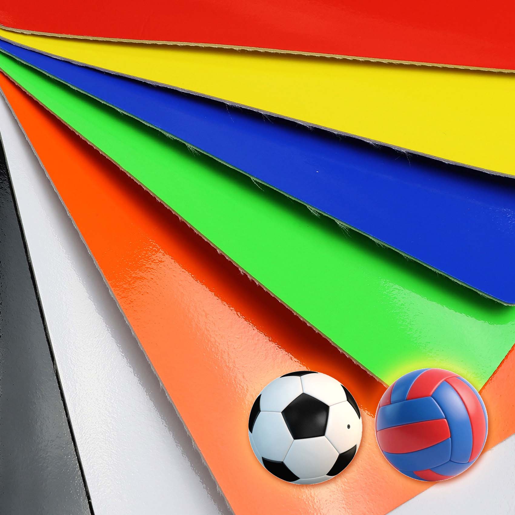 Sportbälle PU-Kunstleder, reflektierendes PVC-Leder